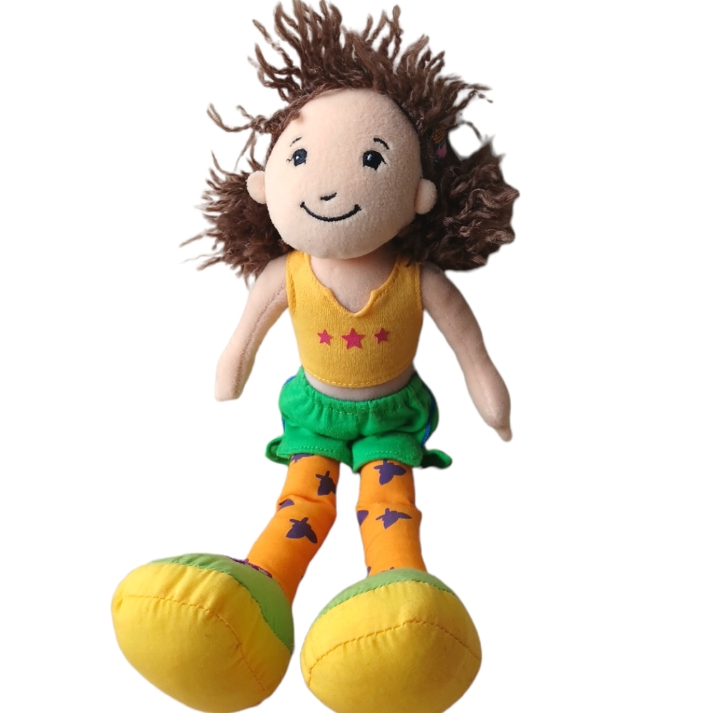 •Sidra Sporty Groovy Girl Doll Brown Hair two braid pigtails and flower headband